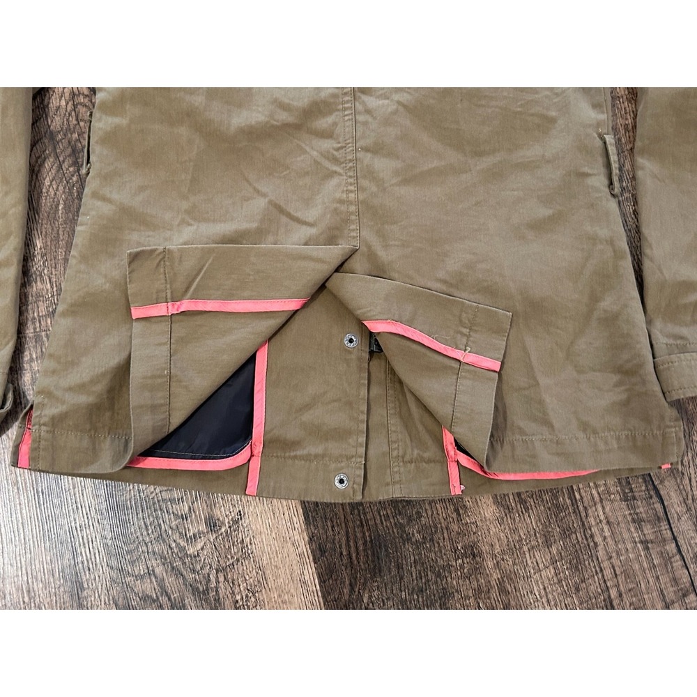 Sanctuary Utility Jacket Women XS Tan Long Sleeve Vented Outdoor Snap Inside Zip - Picture 8 of 13